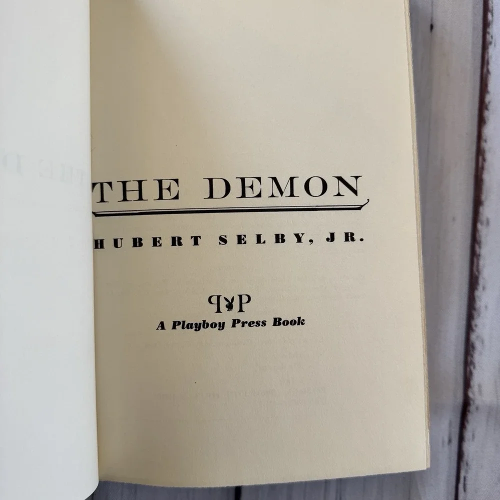 The Demon By Hubert Selby Jr. Hardcover 1976 First Edition Psychological‎ Crime